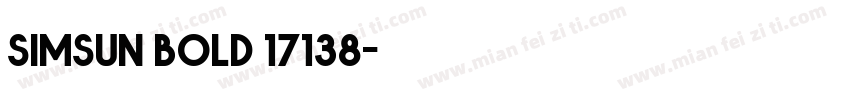 simsun bold 17138字体转换